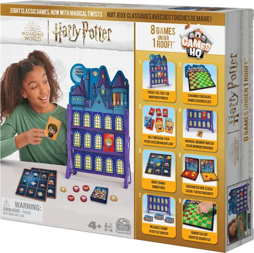 Miniatura 7 de Wizarding World, Harry Potter Games HQ Checkers Tic Tac Toe Memory Match Go Fish Bingo Juegos de cartas Fantastic Beasts regalo, para adultos