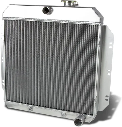 Miniatura 10 de DNA Motoring RA-CHEVYT47-3 - Radiador de aluminio completo de 3 filas compatible con modelos 47-54 Pickup/Suburban L6, 19.75 x 20.75 x 2.25