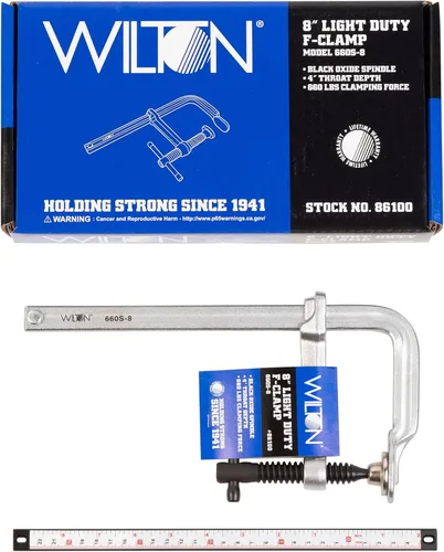 Miniatura 2 de Wilton Abrazadera F ligera, capacidad de apertura de 8", garganta de 4" (modelo 660S-8)