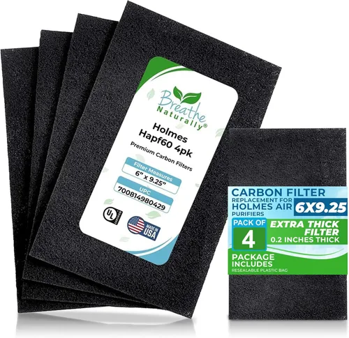 Breathe Naturally - Filtro de carbono HEPA Hapf600 para purificadores de aire Holmes - Filtros de filtro de aire de carbono de alta eficiencia -