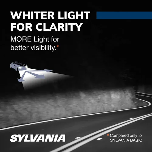 Miniatura 2 de SYLVANIA - 9006 SilverStar - Bombilla halógena de alto rendimiento para faros delanteros, luz alta, luz baja y antiniebla, más brillante