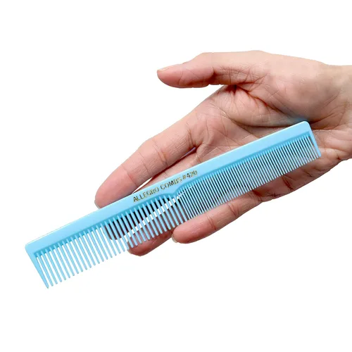 Miniatura 7 de Allegro Combs Peines de corte para peluqueros 420, peine para barba, bigote, para hombres, mujeres, niños pequeños, trenzados, separación del Azul