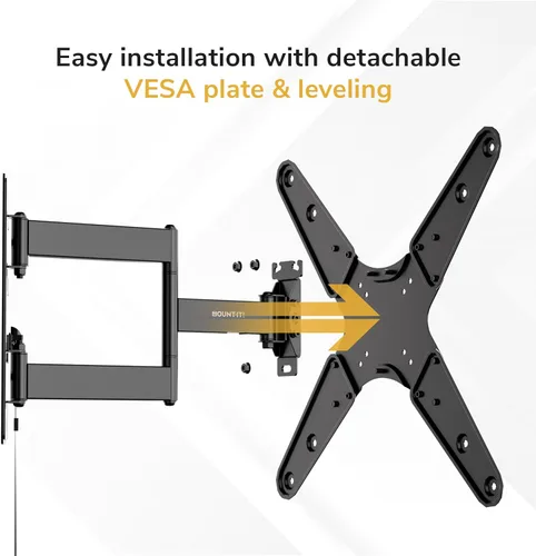 Miniatura 4 de Mount-It! Soporte de pared para TV RV con cerradura de 23 a 55 pulgadas, soporte de pared de movimiento completo para cámper y remolque de viaje