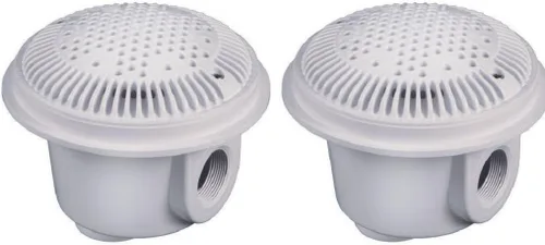 Hayward WG1049AVPAK2 Salida de succión doble blanca de 2 pulgadas para piscinas de vinilo/fibra de vidrio