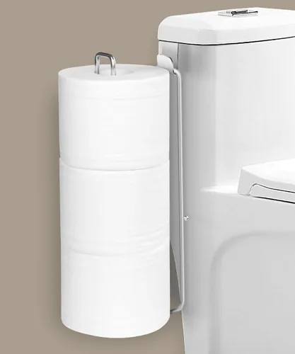Soporte de papel higiénico de baño para 3 rollos de papel, níquel cepillado, soporte de papel higiénico sobre el tanque, soporte de papel higiénico