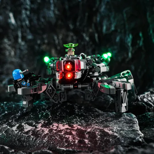 Miniatura 6 de BrickBling Kit de luz LED compatible con Lego Spider Tank, iluminación creativa compatible con Lego 75361-Sin modelo, solo luces