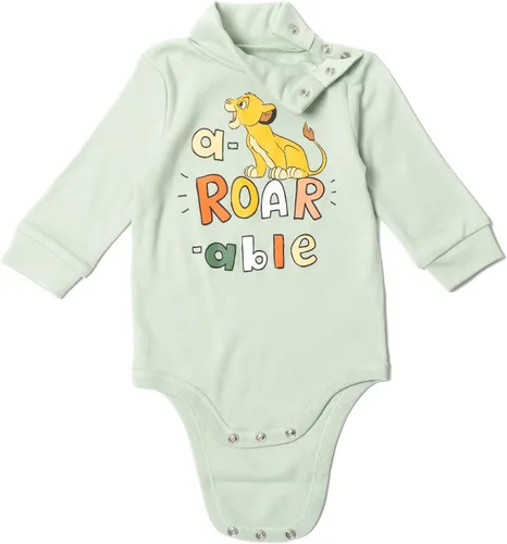 Miniatura 7 de Disney Simba Mickey Mouse Baby - Paquete de 2 mamelucos de cuello alto para bebé recién nacido a bebé