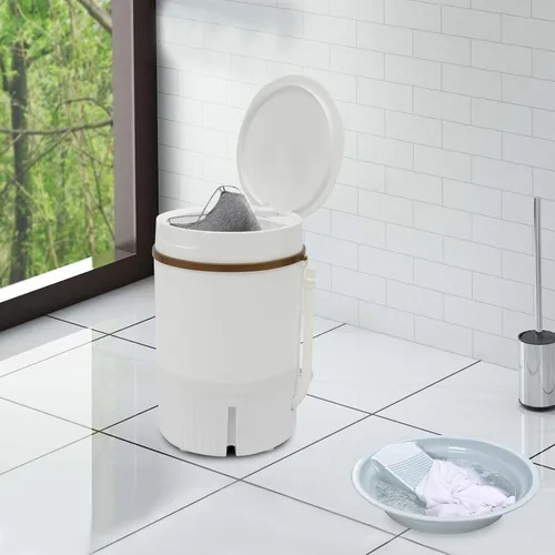Miniatura 4 de Mini lavadora portátil, máquina de lavandería semiautomática portátil de 260 W con capacidad de 1.2 galones, mini lavadora con temporizador