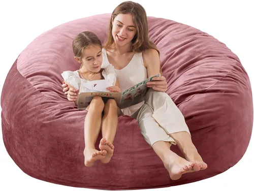 Miniatura 13 de EDUJIN Puf de espuma viscoelástica para adultos, funda de terciopelo suave, elegante sofá para sala de estar, práctico bolsillo y diseño de asa