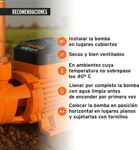 Miniatura 7 de Truper 10068 / BOAP-1/2 - Bomba de agua con impulsor periférico de 1/2 HP