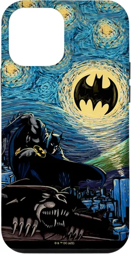 Miniatura 15 de Funda de pintura estilo noche estrellada de Batman para iPhone 13 DC Comics