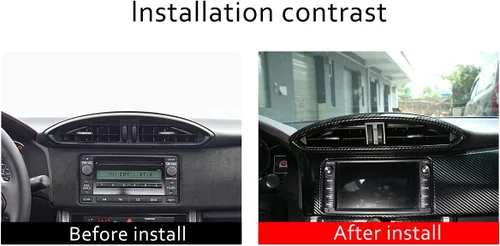 Miniatura 3 de YIWANG ABS Fibra De Carbono De La Consola Interior Del Coche De La Salida De Aire De La Ventana Del Marco De La Ventana Pegatina Para Subaru BRZ