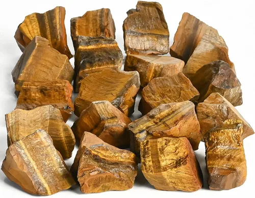 Miniatura 22 de Crocon Piedras ásperas de ágata rosa de 1 libra y cristales a granel, piedras preciosas crudas para pulir, cabina, pulido, minería, equilibrio