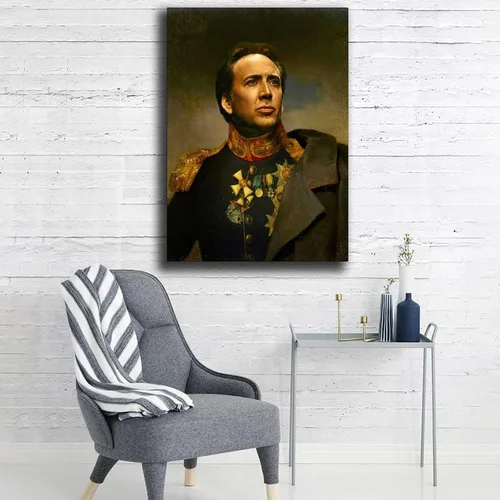 Miniatura 5 de MMIXIANG Nicolas - Póster de jaula decorativa, lienzo para pared, para sala de estar, dormitorio, 08 x 12 pulgadas