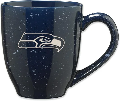 Miniatura 69 de Rico Industries - Taza de café de cerámica con grabado láser de color del equipo de fútbol de la NFL, 16 oz