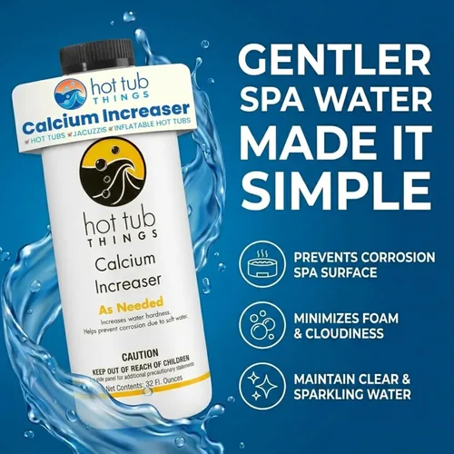 Miniatura 2 de Hot Tub Things Aumento de calcio, potenciador líquido de dureza del agua de spa para bañera de hidromasaje y spa, apoya la longevidad del