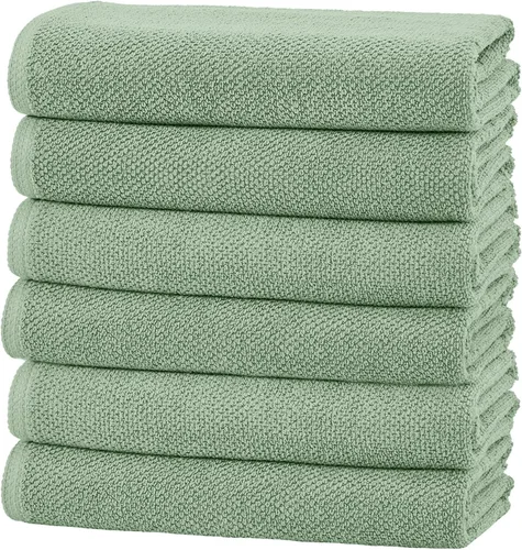 Miniatura 68 de Great Bay Home Toalla de baño blanca – Toalla de baño de gran tamaño 100% algodón de 68 x 35 pulgadas – Absorbente, de secado rápido, toalla de baño