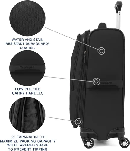Miniatura 3 de Travelpro Maxlite - Maleta con ruedas giratorias extensible 5 lados suaves Negro 401176101