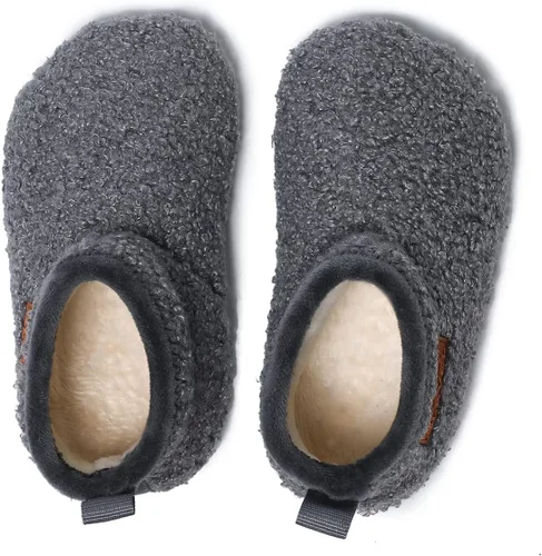 Miniatura 3 de SLEVEL Pantuflas cómodas para niños pequeños, ligeras, con agarre antideslizante para interiores en casa, zapatos para niños y niñas