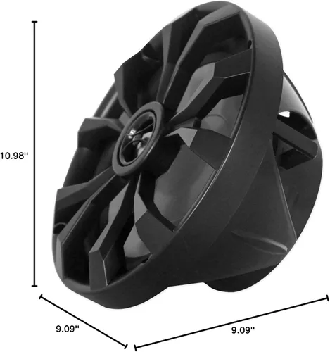 Miniatura 10 de Rockville Paquete RKL80MB: Par RKL80MB 8 "900W Marine Wakeboard LED Tower Altavoces-Negro, Par MAC80B 7.7" Negro Aluminio Wakeboard Altavoces Pods