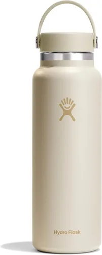 Miniatura 80 de Hydro Flask - Botella de agua de acero inoxidable aislada - Boca ancha con tapa flexible, sin derrame, a prueba de fugas y recargable de 40 oz Negro