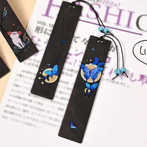 Miniatura 2 de ZQZYMXQ 2 Piezas Marcapáginas de Mariposa Estéticos, Marcadores de Libros para Lectura para Mujeres, Regalos de Mariposa para Mujeres (Mariposa Azul)