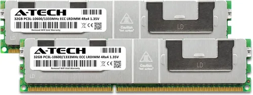 Miniatura 2 de A-Tech Kit de 64 GB (2 x 32 GB) RAM para Supermicro SUPER H8DGi-F, H8DGT-HLIBQF, X9DR3-F, X9DRH-7F, X9DRT-P, X9DRX+-F, X9SRW-F DDR3 1333MHz