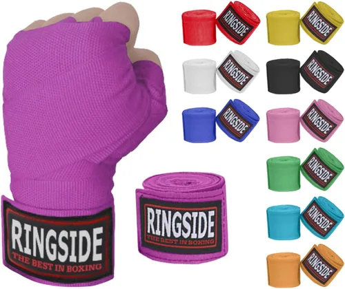 Miniatura 28 de Ringside Mexican Style Boxing Hand Wraps (Pairs) - 180" Semi-Elastic Cotton Blend Wrist Support with Thumb Loop for MMA, Muay Thai, Kickboxing