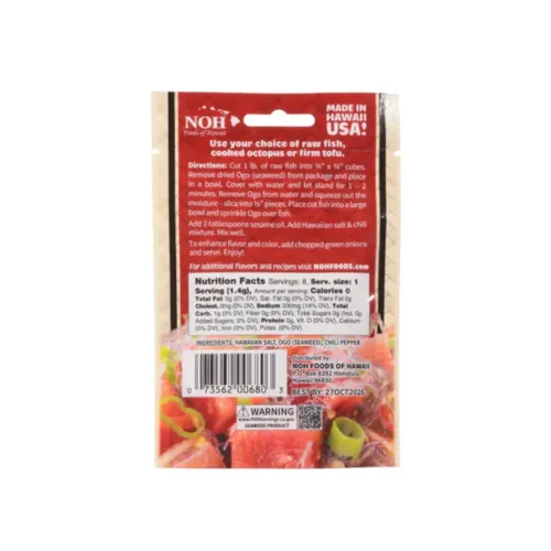 Miniatura 7 de Hawaiian Poke Mix Paquete de 6 Mezcla de condimentos Hawaiian Ogo Sabor auténtico Todo natural Sin gluten Paquetes Paquete variado