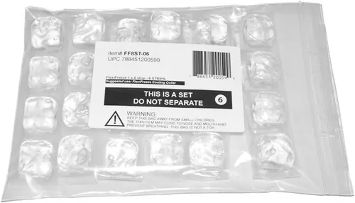 Miniatura 4 de FlexiFreeze Tiras de hielo de repuesto para collar de enfriamiento de 8 cubos (paquete de 6)