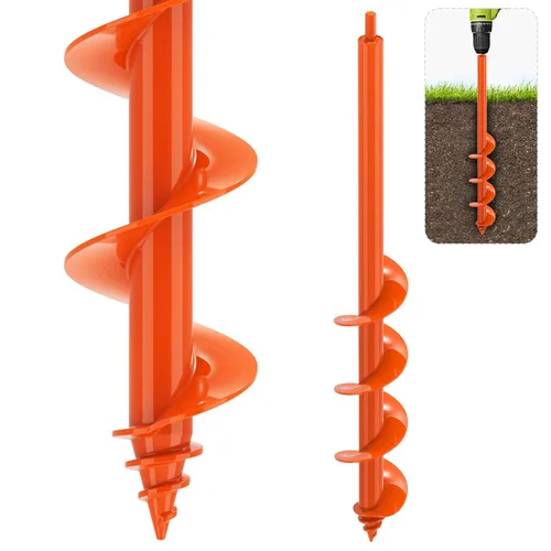 Miniatura 14 de SELEWARE Broca de taladro para plantar – Broca de taladro de jardín de alta resistencia de 3 x 12 pulgadas, se adapta a taladro hexagonal de 3/8