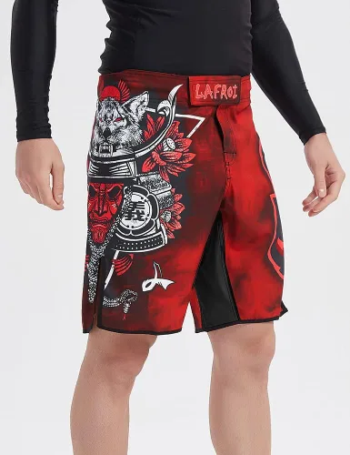 Miniatura 4 de LAFROI QJK01 - Pantalones cortos de boxeo para hombre con cordón y bolsillo
