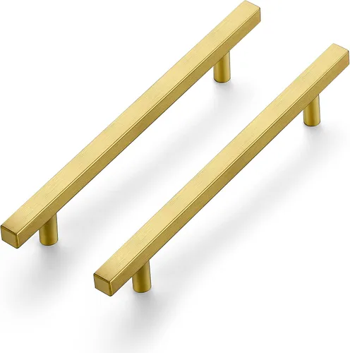 Miniatura 12 de Ravinte Paquete de 30 tiradores cuadrados de 5 pulgadas de acero inoxidable negro mate para cajones de cocina, manijas de gabinete de 5 pulgadas