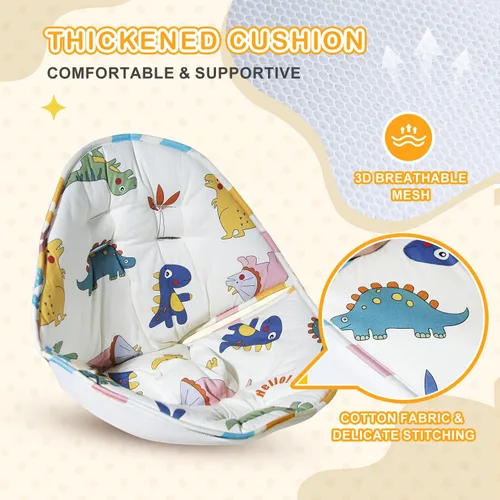Miniatura 2 de FEISIKE - Cojín de columpio para bebé, para exteriores, compatible con columpio de coco para niños pequeños de 6 a 36 meses, desmontable y lavable