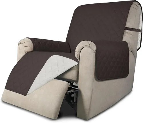 Miniatura 151 de Easy-Going - Funda para sofá, futón y sillón sin reposabrazos, reversible, resistente al agua, para mascotas y niños (azul oscuro/azul claro)