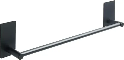 Miniatura 14 de Alise Toalleros para baño, barra para toallas adhesiva de acero inoxidable SUS 304 de 12 pulgadas sin taladro, toallero negro mate de fuerte