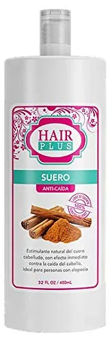 HAIR PLUS Suero Anti-Caida (32 oz) - Aroma a canela - Unisex adulto - Control de caída del cabello y crecimiento