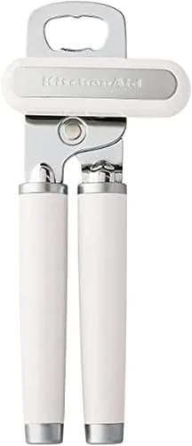 KitchenAid Abrelatas y abrebotellas multifunción clásico, fácil de usar, rueda de corte de acero inoxidable afilada, asas ergonómicas suaves, color