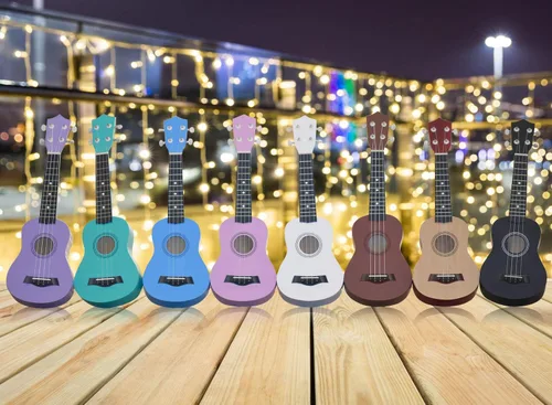 Miniatura 7 de Paquete de ukelele soprano para principiantes, kit de iniciación de ukeleles de tilo de 21 pulgadas para niños con bolsa de concierto, sintonizador