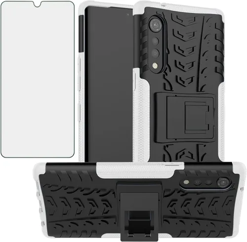Asuwish Funda de teléfono para LG Velvet 5G XW US Blanco