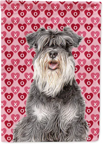 Miniatura 26 de Caroline's Treasures SS4484GF Bandera de jardín con diseño de bulldog inglés y corazones para el Día de San Valentín, bandera decorativa para patio