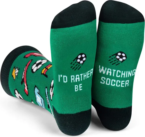 I'd Rather Be - Calcetines divertidos para hombres y mujeres, regalos para golf, caza, camping, senderismo, esquí, lectura, deportes y mucho más