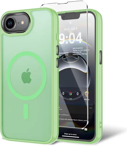Miniatura 157 de Funda para iPhone 11 con protector de pantalla, compatible con MagSafe, ultra delgada, translúcida, mate, a prueba de golpes, color negro
