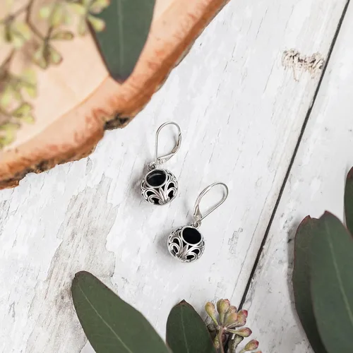 Miniatura 30 de Bottled Up Designs Aretes de encaje vintage hechos a mano, plata esterlina, ecológicos, fabricados en Estados Unidos, regalos de cumpleaños, día