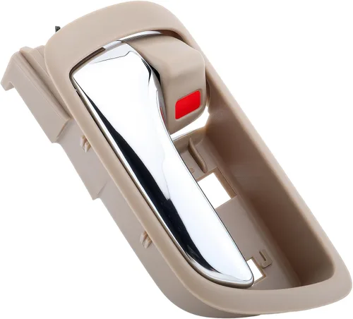 Miniatura 4 de Manija de puerta interior compatible con Toyota Camry 2002 2003 2004 2005 2006, lado del conductor delantero o trasero, carcasa beige con palanca