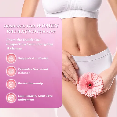 Miniatura 5 de Her Juicy - Gomitas de probióticos femeninos para mujer, sabor a piña, apoya el equilibrio del pH, la salud intestinal y el sistema inmunológico