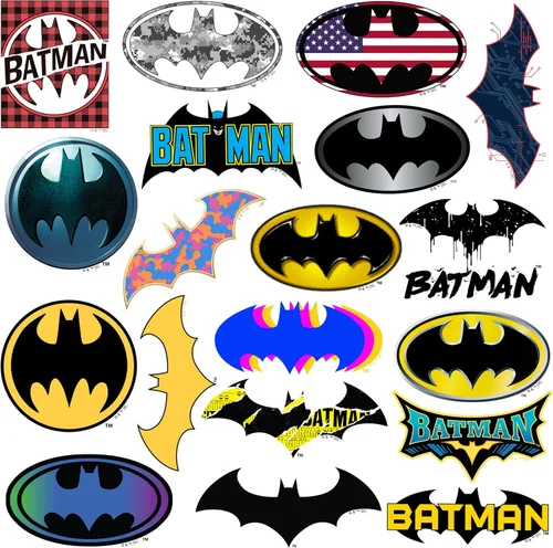 Miniatura 3 de Batman - Paquete de 100 calcomanías de vinilo de lujo troqueladas para laptop, botella de agua, álbumes de recortes, tableta, interior y exterior