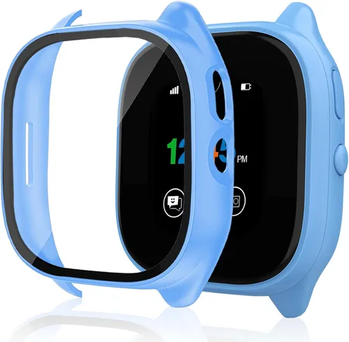 Miniatura 9 de Paquete de 3 fundas protectoras compatibles con Verizon Gizmo Watch 3, protector de pantalla de policarbonato duro, protector de pantalla de vidrio