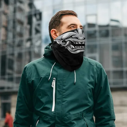 Miniatura 5 de Máscara facial pasamontañas medio bandana cuello polaina sol polvo protección contra el viento diadema sin costuras para mujeres hombres equitación