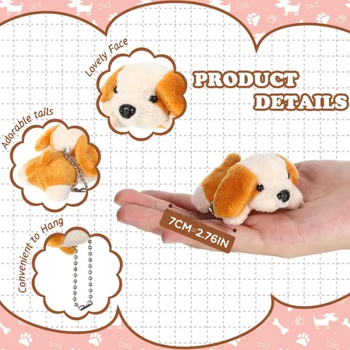 Miniatura 2 de Sosation - 20 piezas de mini animales de peluche a granel adoptar un regalo suave para cachorros, fiesta de regalo para niños, veterinaria, fiesta